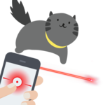 Laser for cat. Toy kitten VR icon