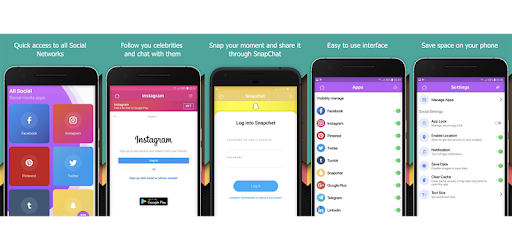 All Social Networks - All in one Social Media app PC screenshot