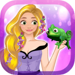 Long Golden Hair Princess Dress up game for PC