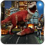Dino Hunting City Attack Mayhem Dinosaur Game 2018 icon