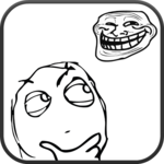 Troll Face Sticker for PC Troll Face Sticker for PC