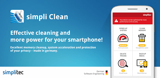 simpli Clean Mobile  - BOOSTER & CLEANER PC screenshot