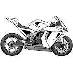 Draw Motorcycles: Sport icon