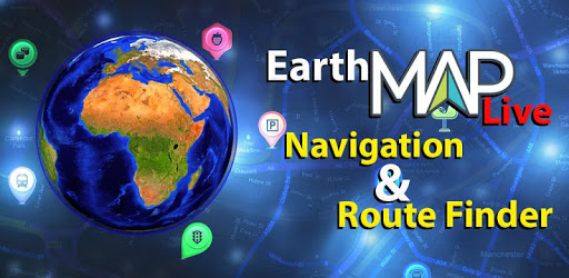 Earth Map Live GPS  : Navigation & Route Tracker PC screenshot