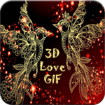 3D Love GIF icon