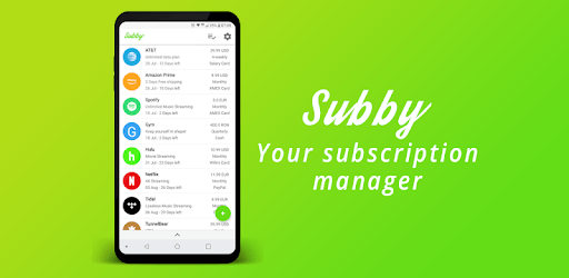 Subby - The Subscription Manager PC screenshot