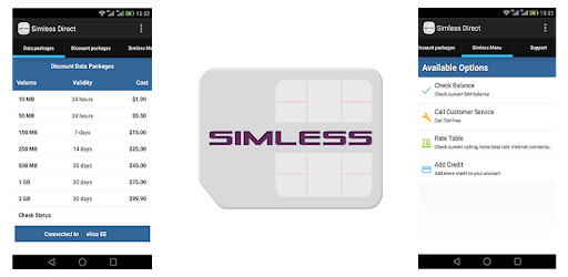 Simless Direct PC screenshot Simless Direct PC screenshot