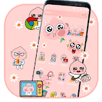 Smart Pink Emoji Theme icon