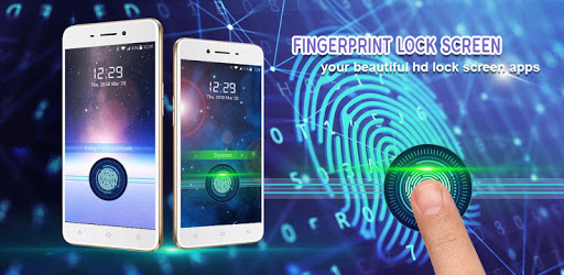 Fingerprint lock screen PC screenshot
