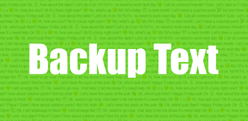 Backup Text for LINE PC screenshot