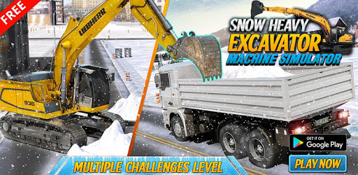 Snow Heavy Excavator Machine Simulator PC screenshot