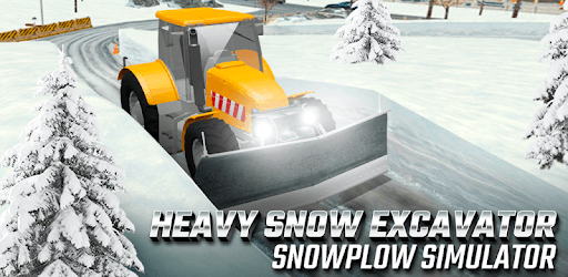 Heavy Snow Excavator Snowplow Simulator PC screenshot