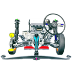 Auto parts. Automotive technologies icon