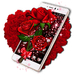 Sparkle Red Rose Theme icon