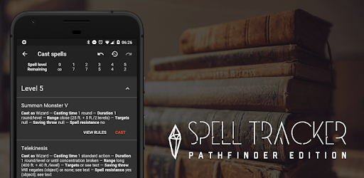 Spell Tracker: Pathfinder RPG companion tool PC screenshot