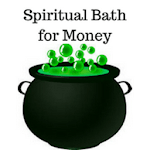 Spiritual bath for money icon