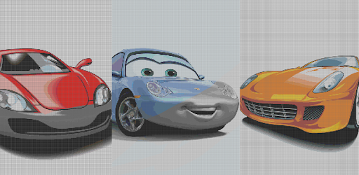 Color By Number Cars Sandbox Coloring Pixel Art PC screenshot