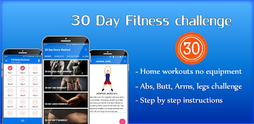 30 Day Home Workout - Fit challenge home workouts PC screenshot