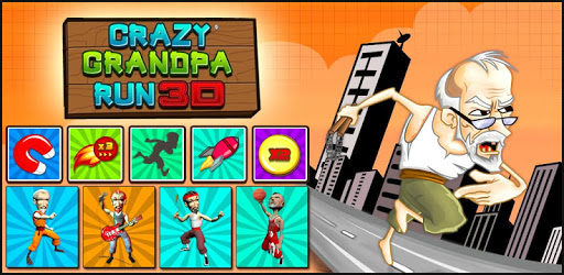 Crazy Grandpa Run 3D PC screenshot
