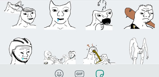 Brainlet Meme stickers WAStickerApps PC screenshot