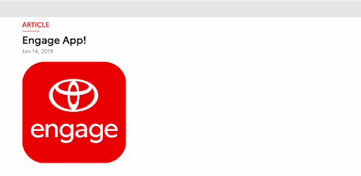 Toyota Engage App PC screenshot Toyota Engage App PC screenshot