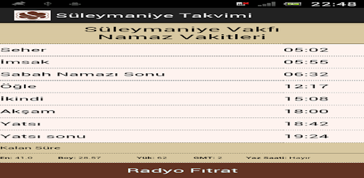 Suleymaniye Calendar PC screenshot Suleymaniye Calendar PC screenshot