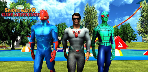 Spider Water Slide Adventure Superhero Uphill Rush PC screenshot