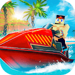 Jet Ski Craft: Crafting, Stunts & Bikini Bottom 3D icon