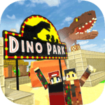 Dino Theme Park Craft: Ride Dinosaur Rollercoaster icon