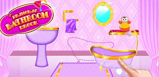 Princess Bathroom Decor : Cleaning Time PC screenshot