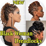 Black Woman Dreadlocks Hairstyle icon