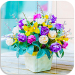 Tile Puzzle Flowers Bouquet for PC