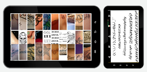 Tatoo Fonts PC screenshot Tatoo Fonts PC screenshot