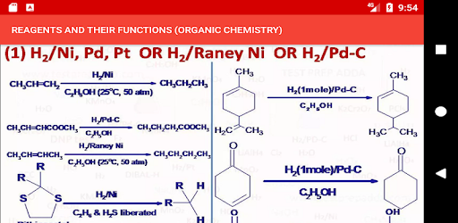 REAGENTS AND THEIR FUNCTIONS ORGANIC CHEMISTRYFree PC screenshot
