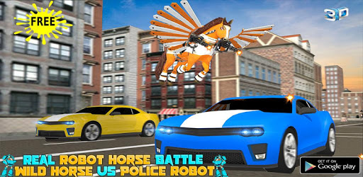 Real Robot Horse Battle:Wild Horse US Police Robot PC screenshot