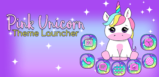 Pink Unicorn Theme Launcher PC screenshot