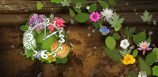 Flower Parade Clock widget PC screenshot Flower Parade Clock widget PC screenshot