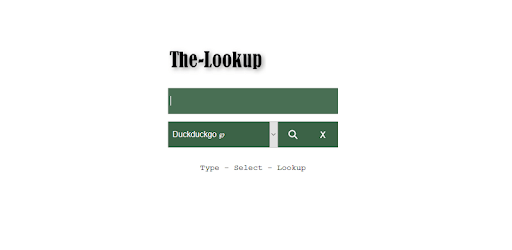 The Lookup PC screenshot The Lookup PC screenshot