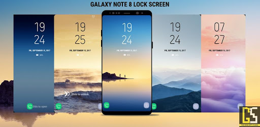 Lock Screen Galaxy Note8 DualClock Theme Wallpaper PC screenshot Lock Screen Galaxy Note8 DualClock Theme Wallpaper PC screenshot