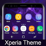 Galaxy S9 purple Theme Xperia™ icon