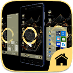 Black Gold Theme For computer launcher for PC Black Gold Theme For computer launcher for PC