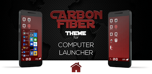 Carbon Fiber Theme For Computer Launcher PC screenshot