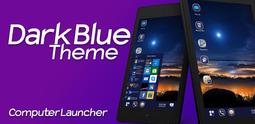 Dark Blue Theme For Computer Launcher PC screenshot Dark Blue Theme For Computer Launcher PC screenshot