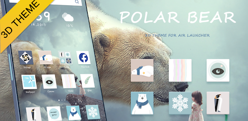 3D Theme - Polar Bear 3D Wallpaper & Icon PC screenshot 3D Theme - Polar Bear 3D Wallpaper & Icon PC screenshot