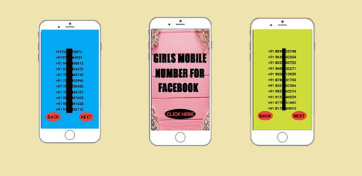 GIRLS MOBILE NUMBER FOR FACEBOOK PC screenshot