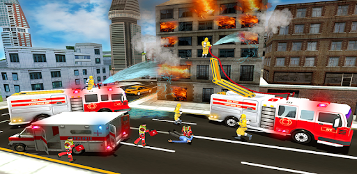 Robot Firefighter Rescue Truck PRO: Real City Hero PC screenshot