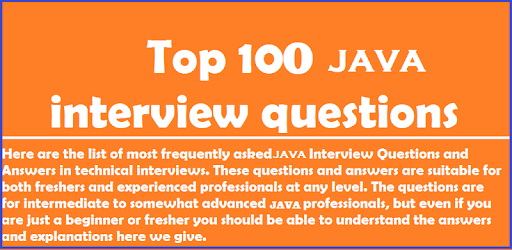 Top 100 Java Interview Questions with Answers PC screenshot