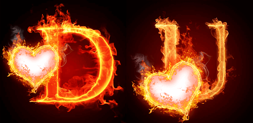 Fire Text Photo frames PC screenshot