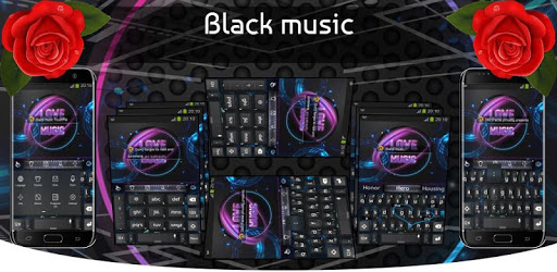 Black music Keyboard Animated PC screenshot Black music Keyboard Animated PC screenshot