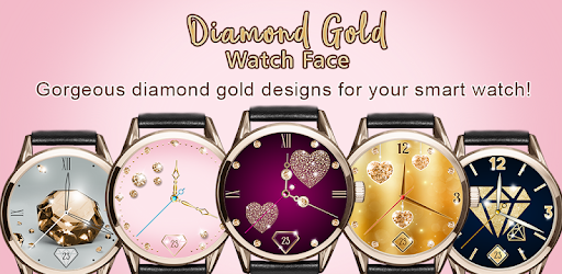 Diamond Gold Watch Face PC screenshot
